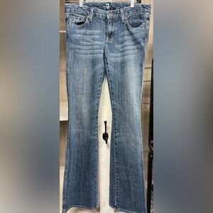 7 For All Mankind Women's Blue Boot Cut Jeans